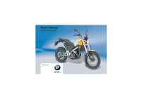 BMW G650X Country - Owners manual EN 2008